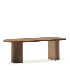 Kave Home Ovale Eettafel|Ovale Eettafel Nealy Walnootfineer