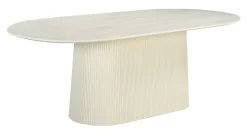 Livingfurn Ovale Eettafel|Ovale Eettafel Patrice Mangohout, kleur Crème