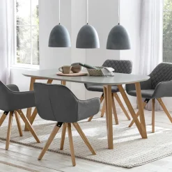 Artistiq Living Ovale Eettafel|Ovale Eettafel Ravi kleur Grijs