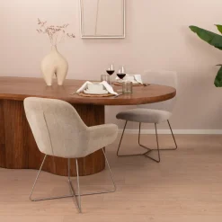 Sohome Ovale Eettafel|Ovale Eettafel Sadey Mangohout, kleur Naturel
