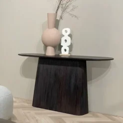 Livingfurn Sidetables|Ovale Sidetable Salvator Mangohout, 140cm