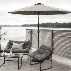 Nohr Parasols & Parasolvoeten|Parasol Bryttany LED, 270cm