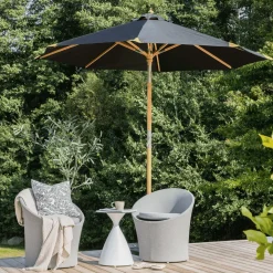 Nohr Parasols & Parasolvoeten|Parasol Genese 270cm Zwart