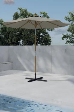 Nohr Parasols & Parasolvoeten|Parasol Genese 270cm, kleur Beige