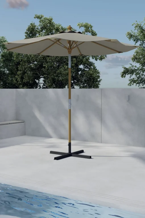 Nohr Parasols & Parasolvoeten|Parasol Genese 270cm, kleur Beige