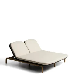 Kave Home Ligbedden|2-persoons Ligbed Alipa Acaciahout en touw