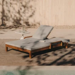 Kave Home Ligbedden|2-persoons Ligbed Sonsaura Eucalyptushout Beige