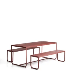 Kave Home Picknicktafels|Picknickset Sotil Met tuintafel en 2 tuinbanken