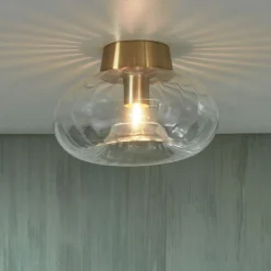 it's about RoMi Plafondlampen|Plafondlamp Brussels Glas, 28cm