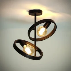 LifestyleFurn Plafondlampen|Plafondlamp Homer 2-lamps