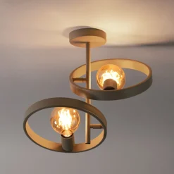 LifestyleFurn Plafondlampen|Plafondlamp Homer 2-lamps