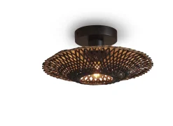 GOOD&MOJO Plafondlampen|Plafondlamp Kalimantan Bamboe Zwart/Naturel