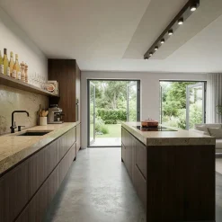 LifestyleFurn Plafondlampen|Plafondlamp Letonya 7-lamps, 195cm, kleur Sienna Bruin