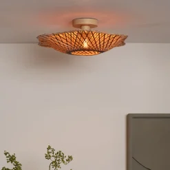 GOOD&MOJO Plafondlampen|Plafondlamp Madura Bamboe, kleur Naturel/Bruin