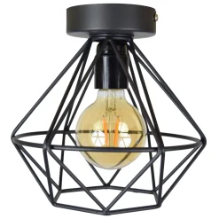 Urban Interiors Plafondlampen|Plafondlamp Wire Ø22cm, kleur Vintage Black