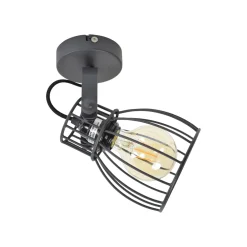 Urban Interiors Plafondlampen|Plafondspot Wire Zwart