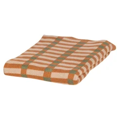 WOOOD Plaids|Plaid Vola 130 x 170cm, kleur Groen/Oranje