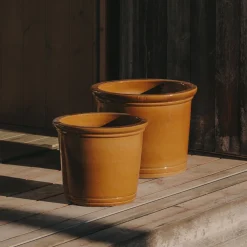 Kave Home Potten Voor Buiten|Plantenpot Presili Set van 2 stuks, Terracotta