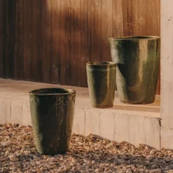 Kave Home Potten Voor Buiten|Plantenpot Rotja Set van 3 stuks, Terracotta