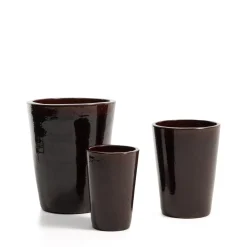 Kave Home Potten Voor Buiten|Plantenpot Rotja Set van 3 stuks, Terracotta