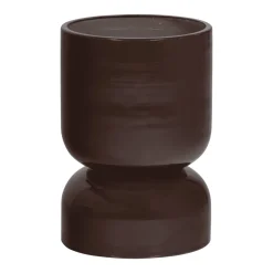 WOOOD Potten & Manden|Plantenpot Toval Ø28cm, kleur Paars/Bruin