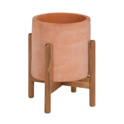 Kave Home Potten Voor Buiten|Potten & Manden|Plantenstandaard Dalva Ø26cm Roestbruin