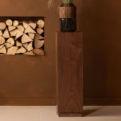 WOOOD Zuilen/Pilaren|Plantenstandaard Enid , 80cm hoog Walnoot