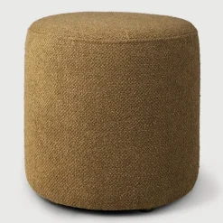 Ethnicraft Poefs & Hockers|Poef Barrow Structuurstof, 40cm