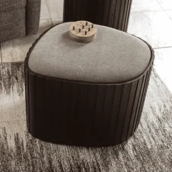 Dutchbone Poefs & Hockers|Poef Bay Low Met opbergruimte, Teakhout
