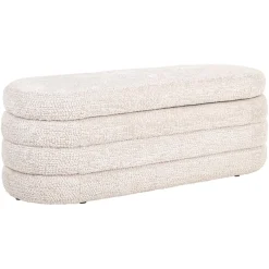 Richmond Interiors Poefs & Hockers|Poef Camile Lovely stof, kleur Cream