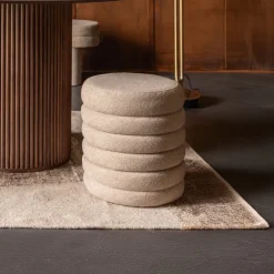 Dutchbone Poefs & Hockers|Poef Fern Bouclé