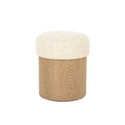 Eleonora Poefs & Hockers|Poef George Bouclé en essenhout