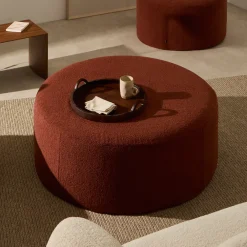 Kave Home Poefs & Hockers|Poef Kaeli Bouclé, 90cm