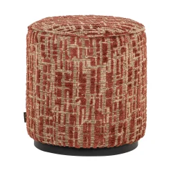 Richmond Interiors Poefs & Hockers|Poef Lexie Geweven stof, 45cm