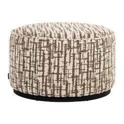 Richmond Interiors Poefs & Hockers|Poef Lexie Geweven stof, 70cm