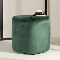 Nohr Poefs & Hockers|Poef Liem Velvet Groen