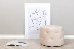 Nohr Poefs & Hockers|Poef Melony Velvet, kleur Beige