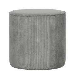 WOOOD Poefs & Hockers|Poef Sara Hoog, Rib Vergrijsd groen