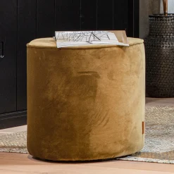 WOOOD Poefs & Hockers|Poef Sara Hoog, Velvet