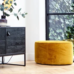 WOOOD Poefs & Hockers|Poef Sara Laag, Velvet