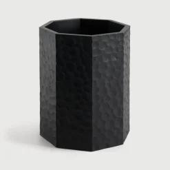 Ethnicraft Keukengerei|Prullenbak Chopped Mahoniehout, kleur Zwart