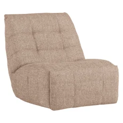 WOOOD Fauteuil Stof / Textiel|Relaxfauteuil Hein Melange stof, kleur Naturel