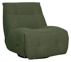 LABEL51 Fauteuil Stof / Textiel|Fauteuil Bouclé / Teddy|Relaxfauteuil Relax & Recharge Bouclé, elektrisch verstelbaar met accu