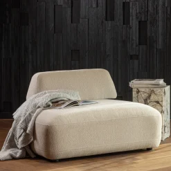 WOOOD Fauteuil Stof / Textiel|Relaxfauteuil Sterck Textuurstof Zand