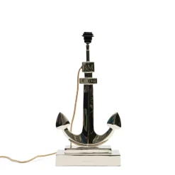 Rivièra Maison Tafellampen|Riviera Maison Tafellamp Anker 60cm (excl. kap) Zilver