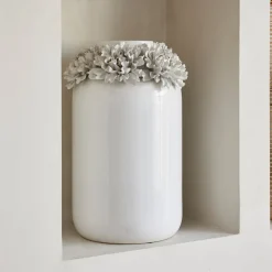 Rivièra Maison Vazen|Riviera Maison Vaas Flourishing Keramiek, 47cm Wit