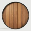 Ethnicraft Keukengerei|Rond Dienblad Core Teakhout, 61cm