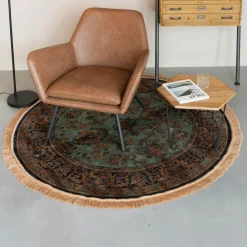 ZILT Vloerkleden|Rond Vloerkleed Boog kleur Groen