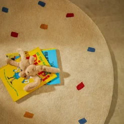 Kave Home Kinderkameraccessoires|Vloerkleden|Rond Vloerkleed Luli 120cm Wit