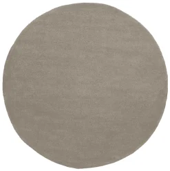 MUST Living Vloerkleden|Rond Vloerkleed Noble 200cm, kleur Taupe
